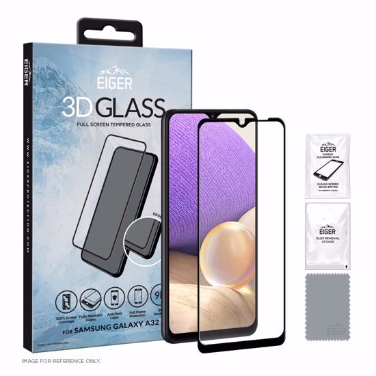 Picture of Eiger Eiger GLASS 3D Full Screen Protector for Samsung Galaxy A32 4G