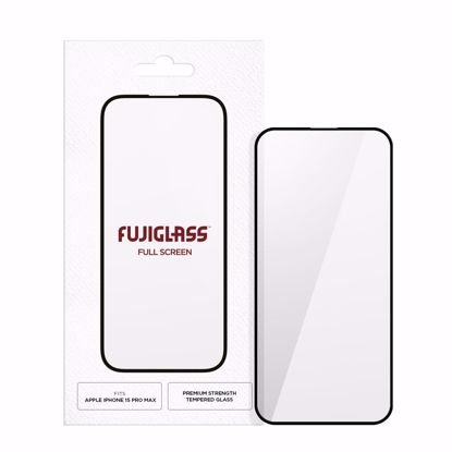 Picture of Fujiglass Fujiglass Screen Protector Full Screen for Apple iPhone 15 Pro Max in Clear / Black