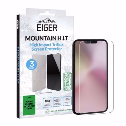 Picture of Eiger Eiger Mountain H.I.T Screen Protector for iPhone 16e/ 14/ 13 3 Pack
