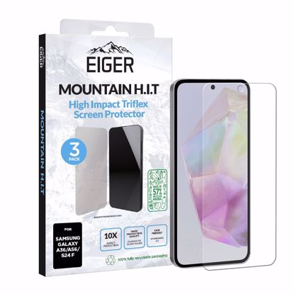 Picture of Eiger Eiger Mountain H.I.T Screen Protector 3 Pack for Samsung A36 / A56 / S24 FE